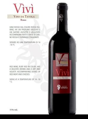 VINO CASAVECCHIA CENTOMOGGIA IGT'15