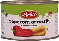 PEPERONI ARROS.D'AMICO LATTA gr.400x12(interi e spellati)