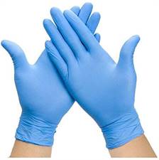 GUANTI NITRILE BLU SKIN PZ 100 MIS.XL