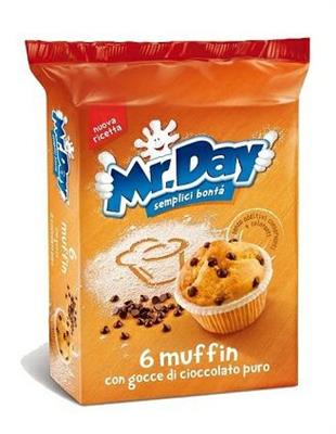 MUFFIN MR DAY gr252 C/GOCCE CIOCCOLATO