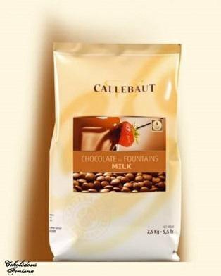 CIOCCOLATO PER FONTANE AL LATTE     CALLEBAUT KG.2,5