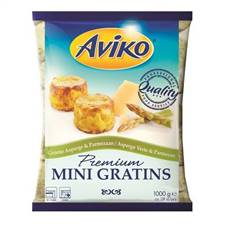 PATATE AVIKO MINI GRATIN ASPARAGI E PARMIG.(10x1kg)