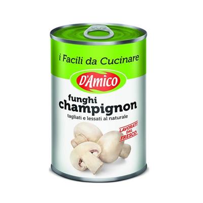 FUNGHI CHAMPIGNON 400gr D'AMICO TAGL.NATURALE