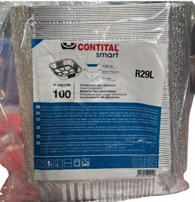CONTEN.ALLUMINIO CONTITAL 4PORZ BORDO L CF.100 PZ R29L