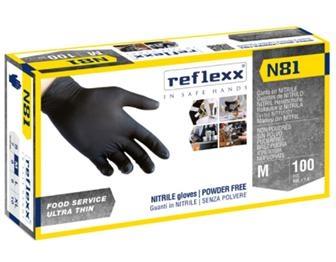 GUANTI NITRILE M NERO cf100pz