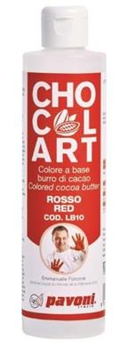 CHOCOLART PAVONI ROSSO 200gr.BURRO DI CACAO