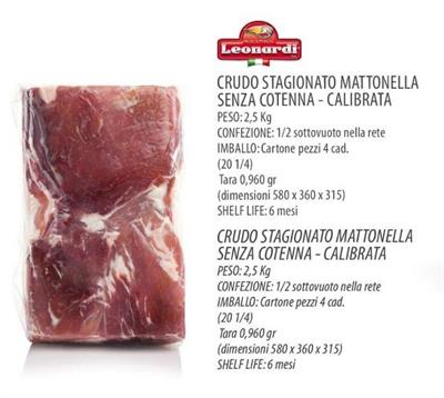 PROSCIUTTO CRUDO MATTONELLA IL PIOPPA BONTA'MODENESI