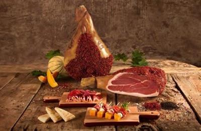 PROSCIUTTO NORCIA S/OSSO (PEPE NERO/ROSA-FAZZOL.ROSSO)