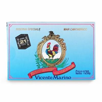 ACCIUGHE FIL.MAR CANTABRICO 120GR OLIO OLIVA (21FIL.)