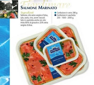SALMONE MARINATO 1KG VASCHETTA FIORDICOSTA