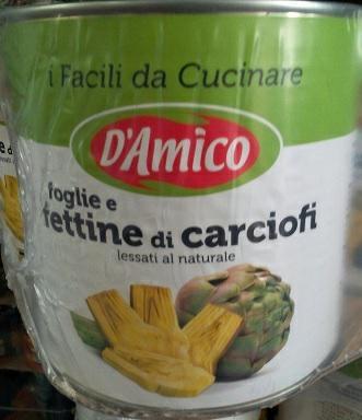 CARCIOFI FOGLIE/FETTINE NAT.kg2.5 DA0597