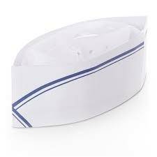 CAPPELLO BUSTINA STRISCIA BLU CF100pz.