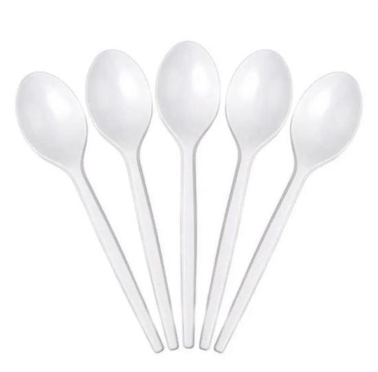 CUCCHIAIO PLASTICA BIANCO BIO CF.50