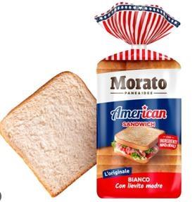 PANE AMERICAN SANDWICH 550gr.BIANCO MORATO