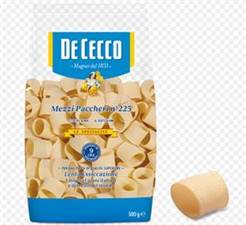 MEZZI PACCHERI LISCI 225 DE CECCO 12x500GR