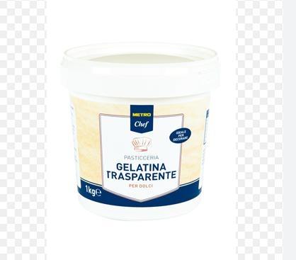 GELATINA TRASPARENTE PER DOLCI KG.1