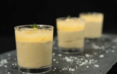 MOUSSE PATE'FOIE GRAS/COMPOSTA DI PERE BICCHIER 42GRX24-CRT