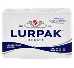 BURRO 250GR DANESE LEG.SALATO LURPAK