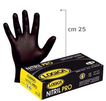 GUANTI NITRILE S NERO cf100pz