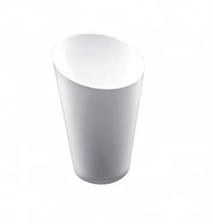BICCHIERINO cc70 CONICO ALTO BIANCO cf25pz GOLD PLAST