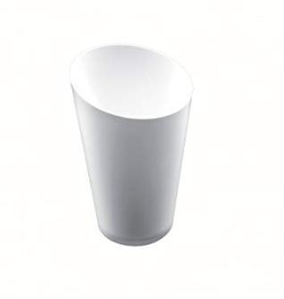 BICCHIERINO cc70 CONICO ALTO BIANCO cf25pz GOLD PLAST
