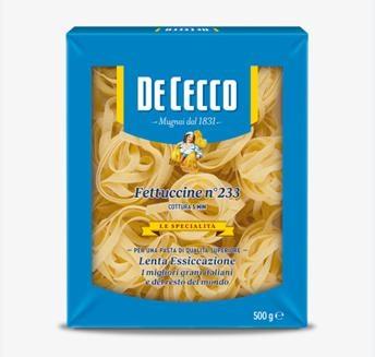 FETTUCCINE 233 SEMOLA DE CECCO 8x500GR