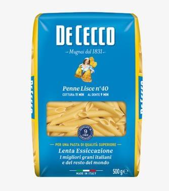 PENNE LISCE 40 DE CECCO 24x500GR