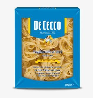TAGLIATELLE SEMOLA DE CECCO 203 8x500GR