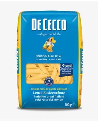 PENNONI LISCI N.38 DE CECCO 500GR