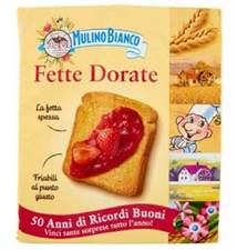 FETTE BISCOTTATE GR.315 DORATE M.BIANCO