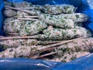 SPIEDINI GAMBERONE CON ALGHE CROCCANTE IQF