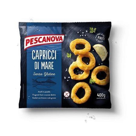 CAPRICCI DI MARE S.GLUTINE 400GR (ANELLI TOTANO PASTELLATI)