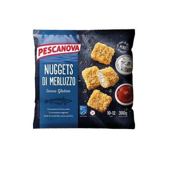 NUGGETS DI MERLUZZO S.GLUTINE 300GR C. 10/12PZ