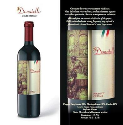 VINO ROSSO 75CLX12 DONATELLO