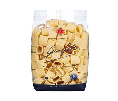 MEZZI PACCHERI RIGATI NR.137 GAROGALO GR.500X12 GR.IGP